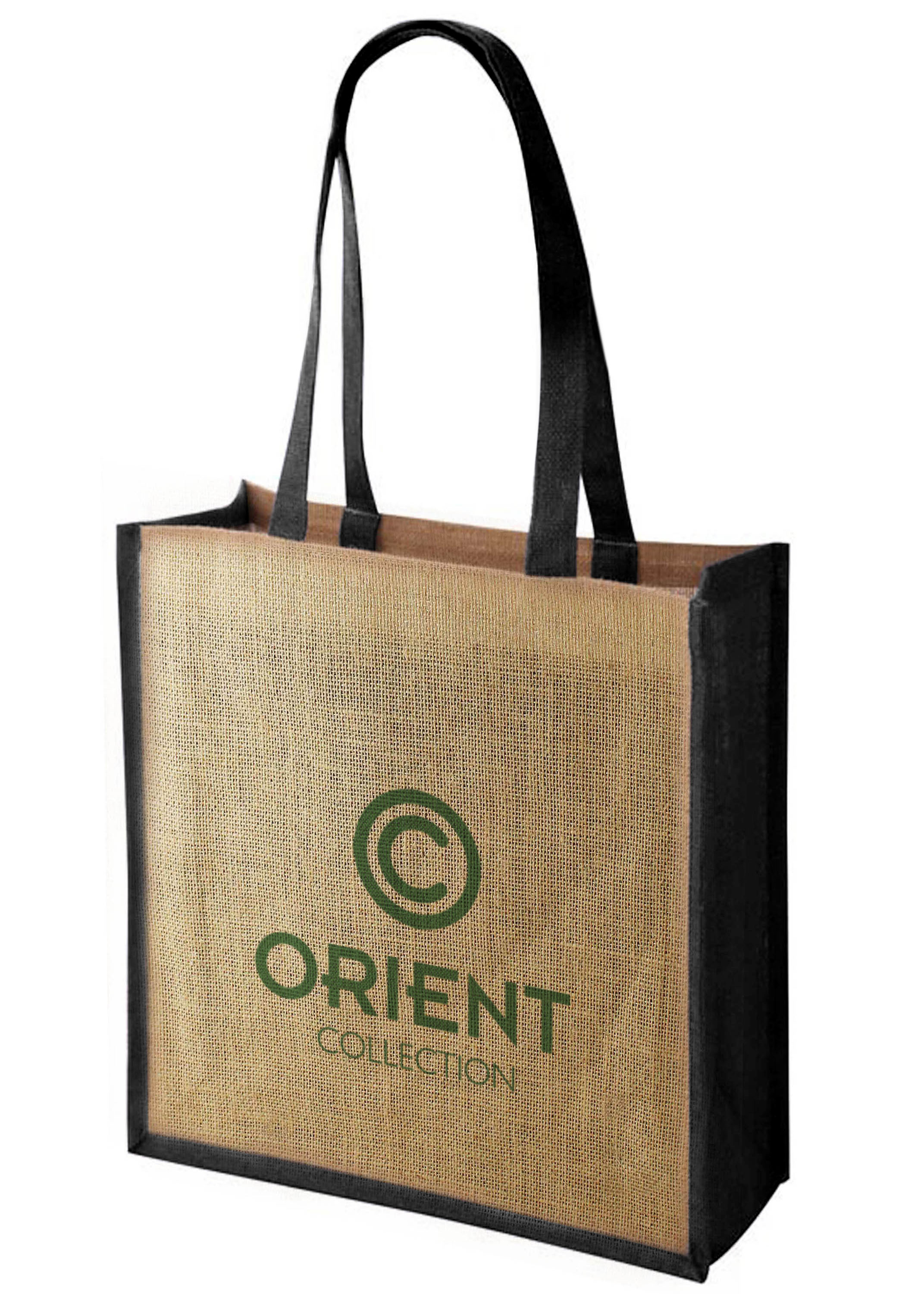 Large Jute Tote Bag With Gussett